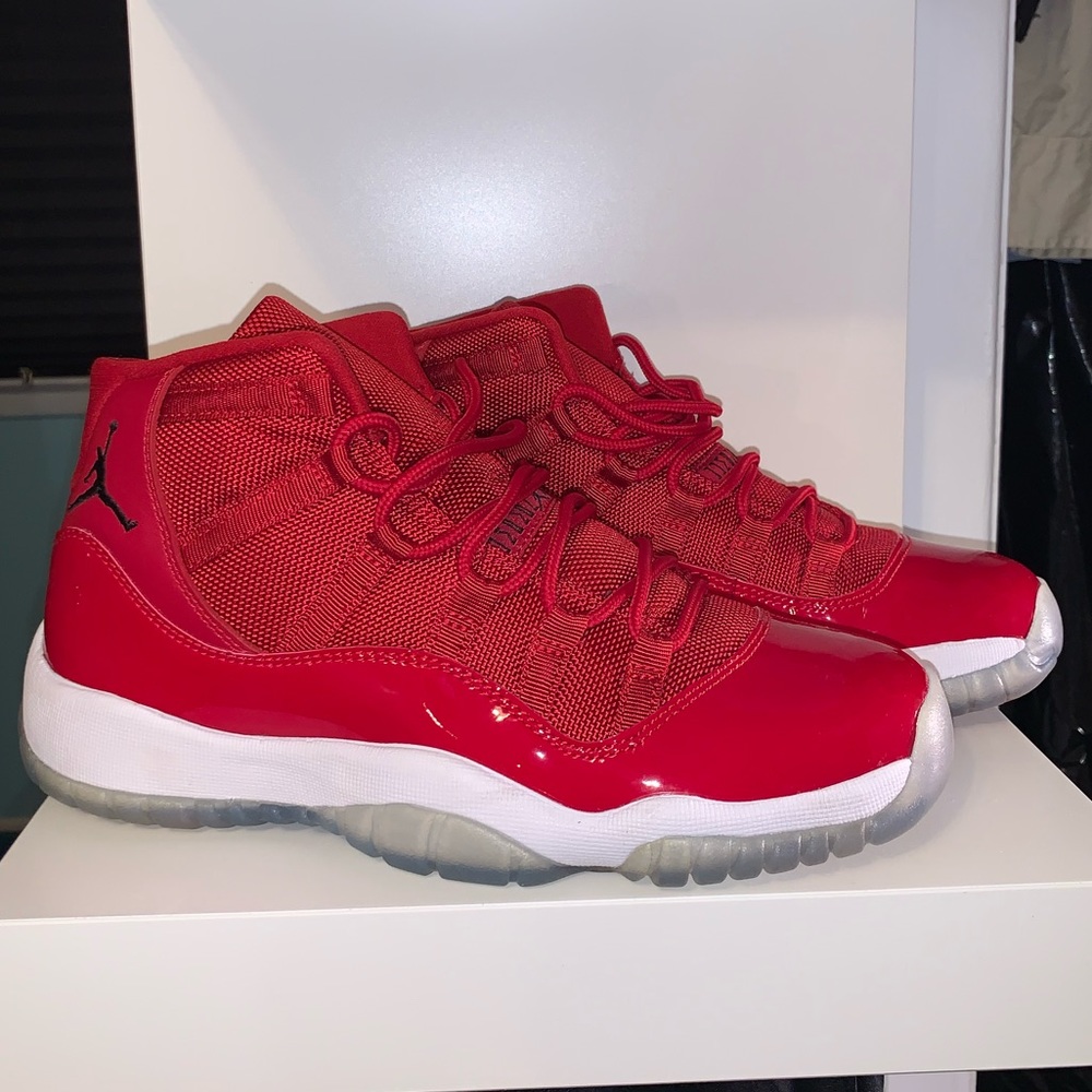 ❤️‍🔥🔴 BRAND NEW Air Jordan 11 Retro Sneakers Red/Black-White (6M; 8W) 🔴❤️‍🔥
